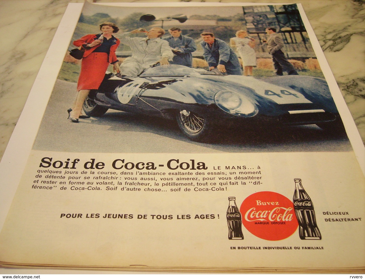 ANCIENNE PUBLICITE SOIF DE COCA COLA 1959 - Otros & Sin Clasificación