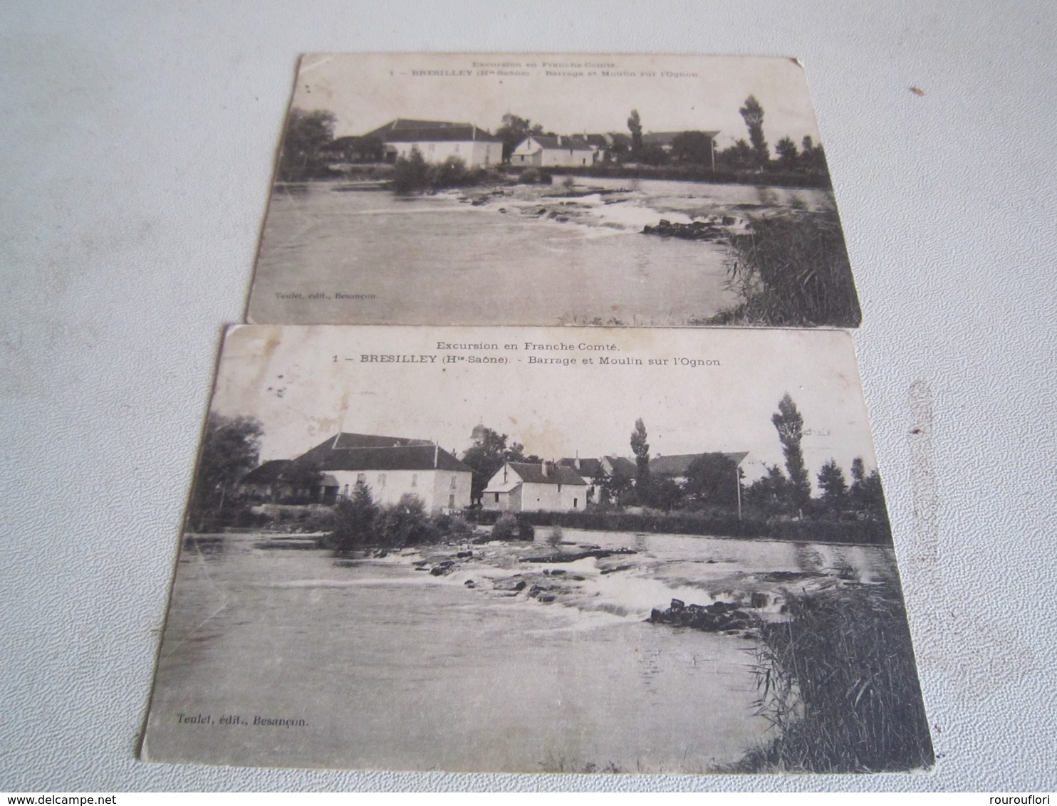 Lot De 2 Cpa Carte Postale Ancienne Bresilley - Autres & Non Classés