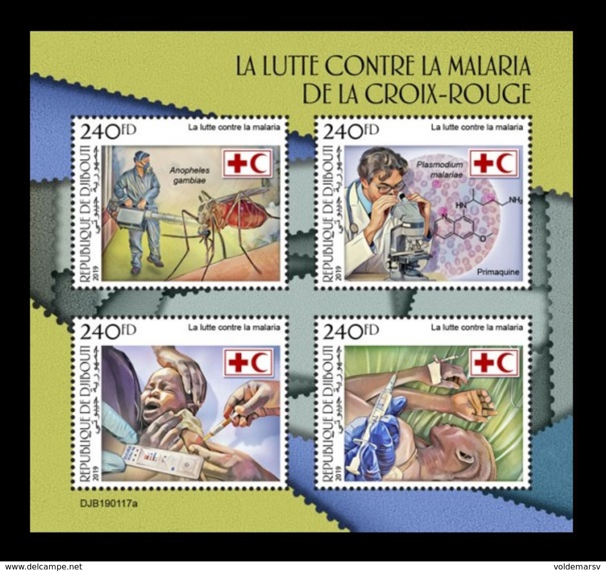 Djibouti 2019 Mih. 2625/28 Medicine. Red Cross Fight Against Malaria MNH ** - Djibouti (1977-...)