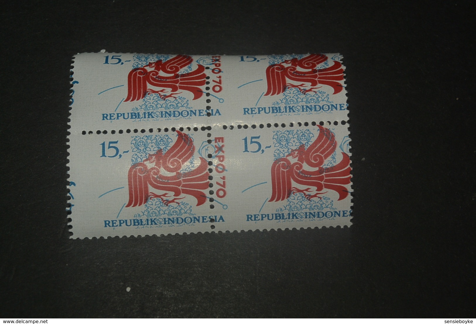 K19771 - Bloc Of 4 Proof   - Wrong Perforation -Print  MNH Indonesia - 1970 - SC. 782 - Expo - Indonesia