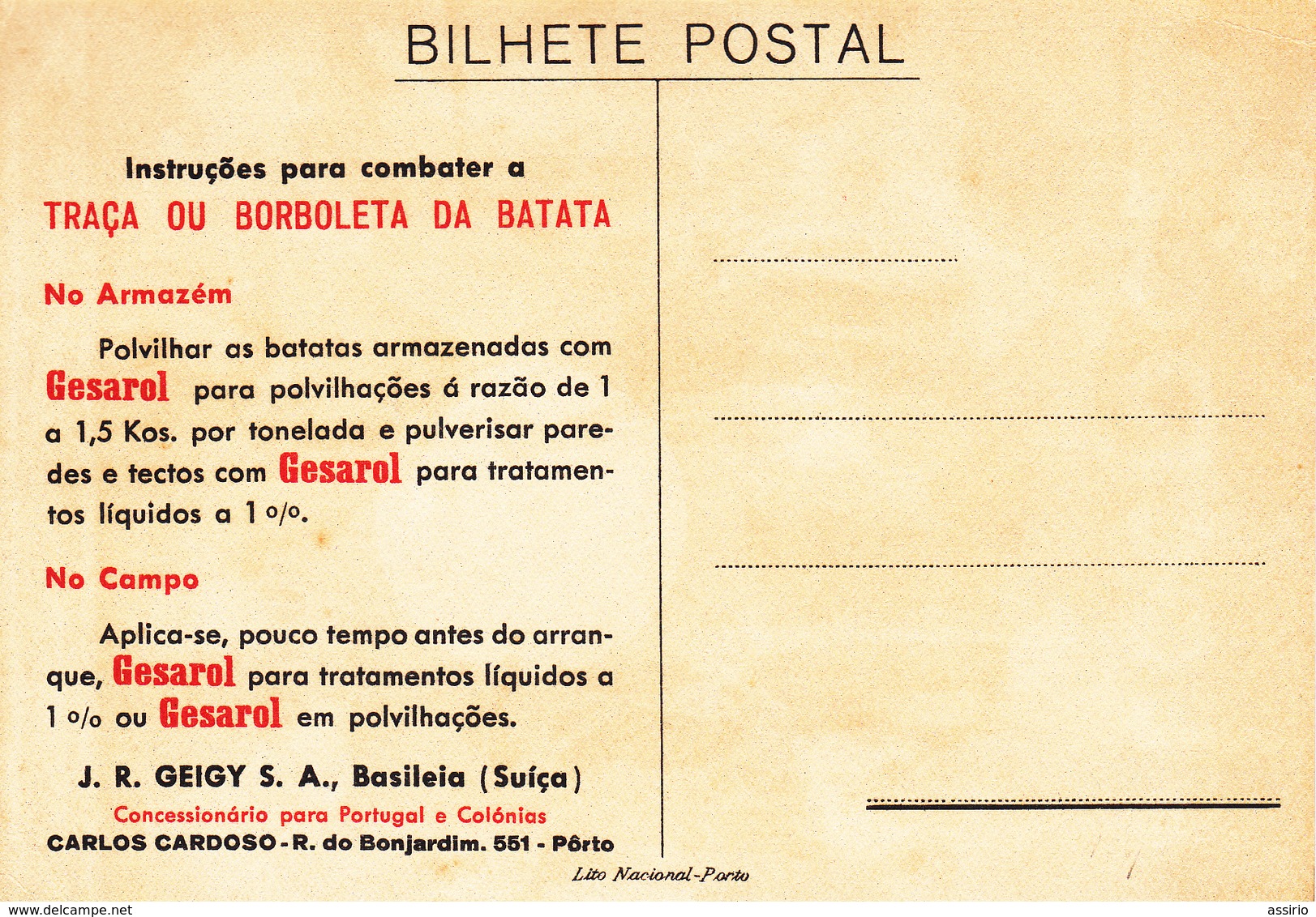 Portugal - 6 postais de propaganda, circulados
