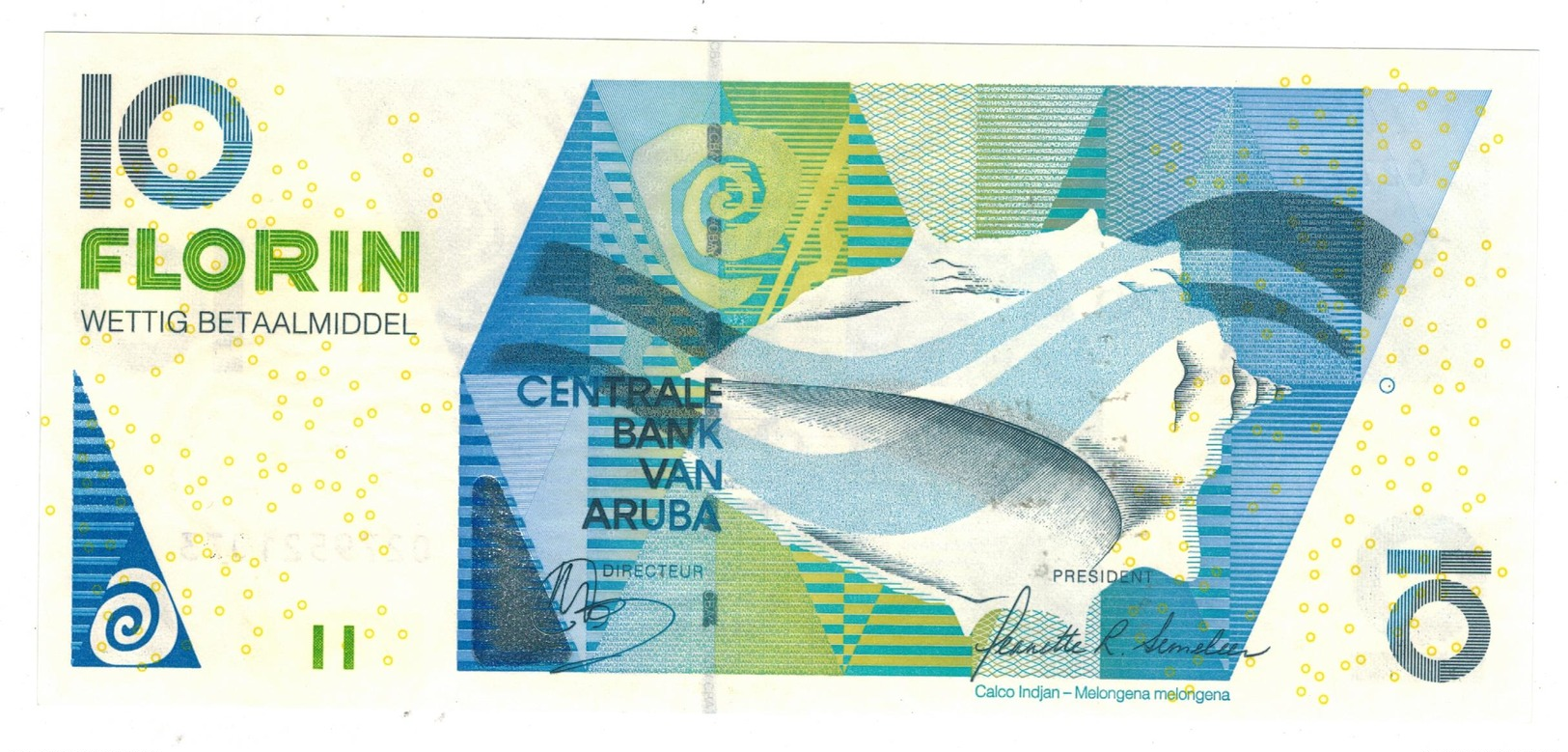 Aruba 10 Florin 2012, UNC - Aruba (1986-...)