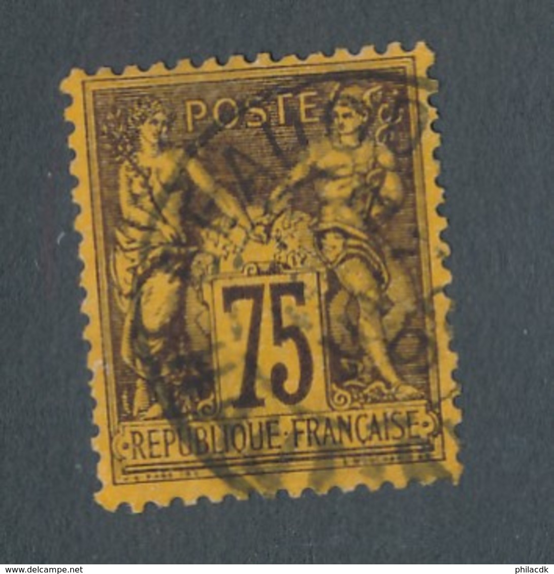 FRANCE - N°YT 99 OBLITERE - COTE YT : 50€ - 1890 - 1876-1898 Sage (Type II)