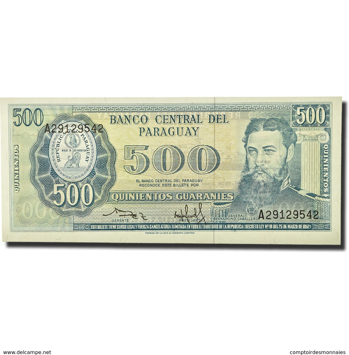 Billet, Paraguay, 500 Guaranies, 1990, KM:206, NEUF - Paraguay