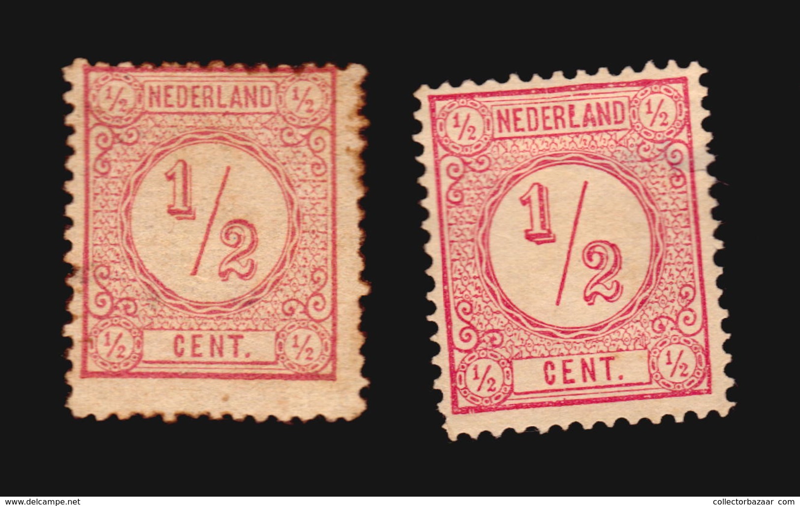 NVPH #30C #30E  MLH ONGEBRUIKT MH AND MINT NO GUM  CATALOGUE VALUE EURO 35 (A_4272) NETHERLANDS NEDERLANDS - Unused Stamps