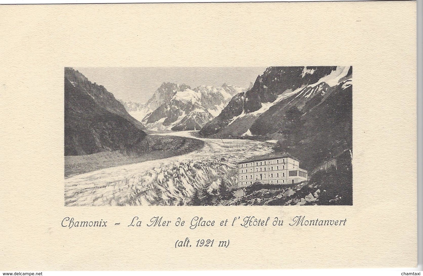 74 CHAMONIX MONT BLANC HOTEL DU MONTANVERT OU MONTENVERS GLACIER MER DE GLACE - Chamonix-Mont-Blanc