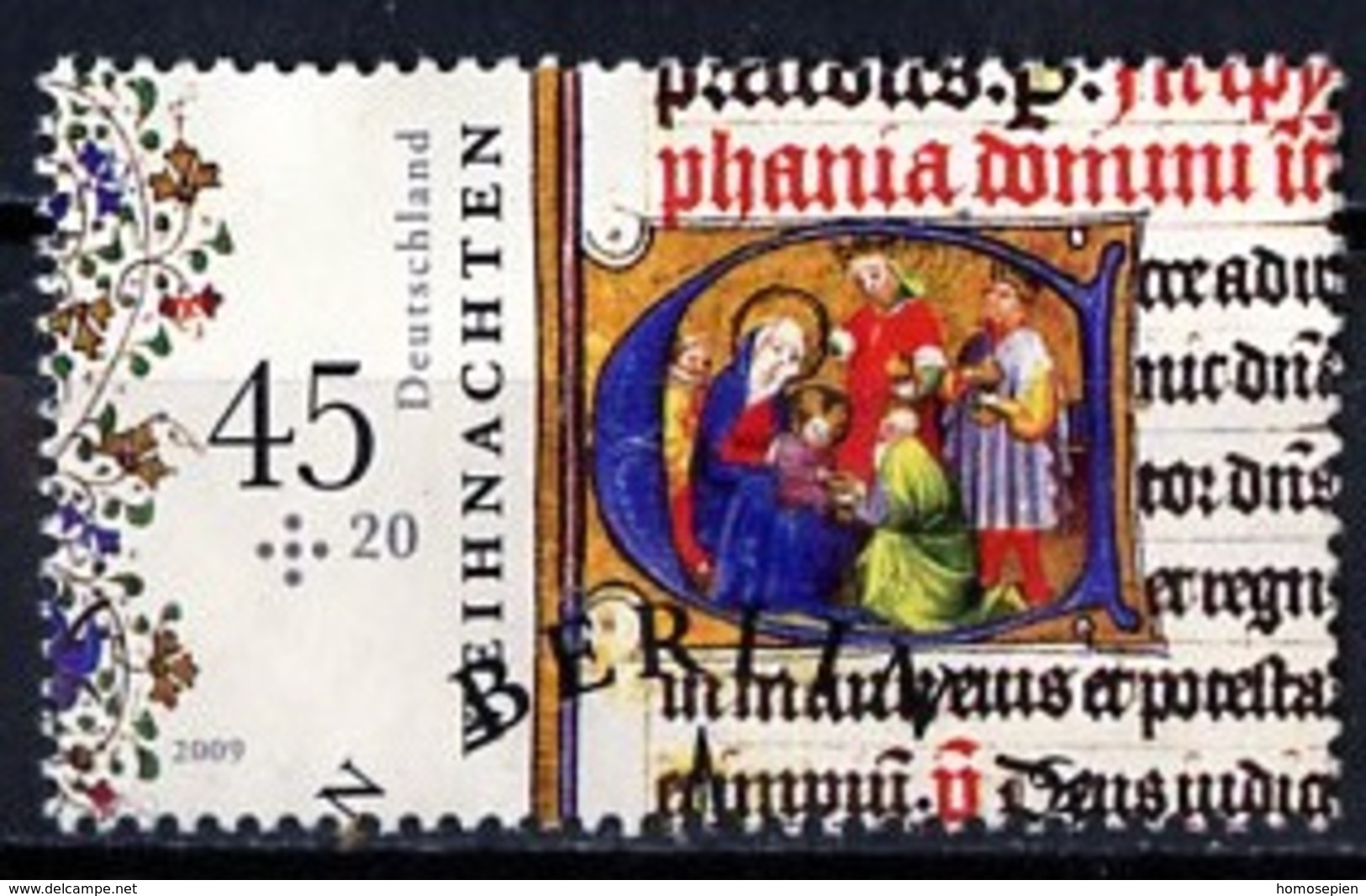 Allemagne Fédérale - Germany - Deutschland 2009 Y&T N°2591 - Michel N°2763 (o) - 45c+20c Noël - Used Stamps