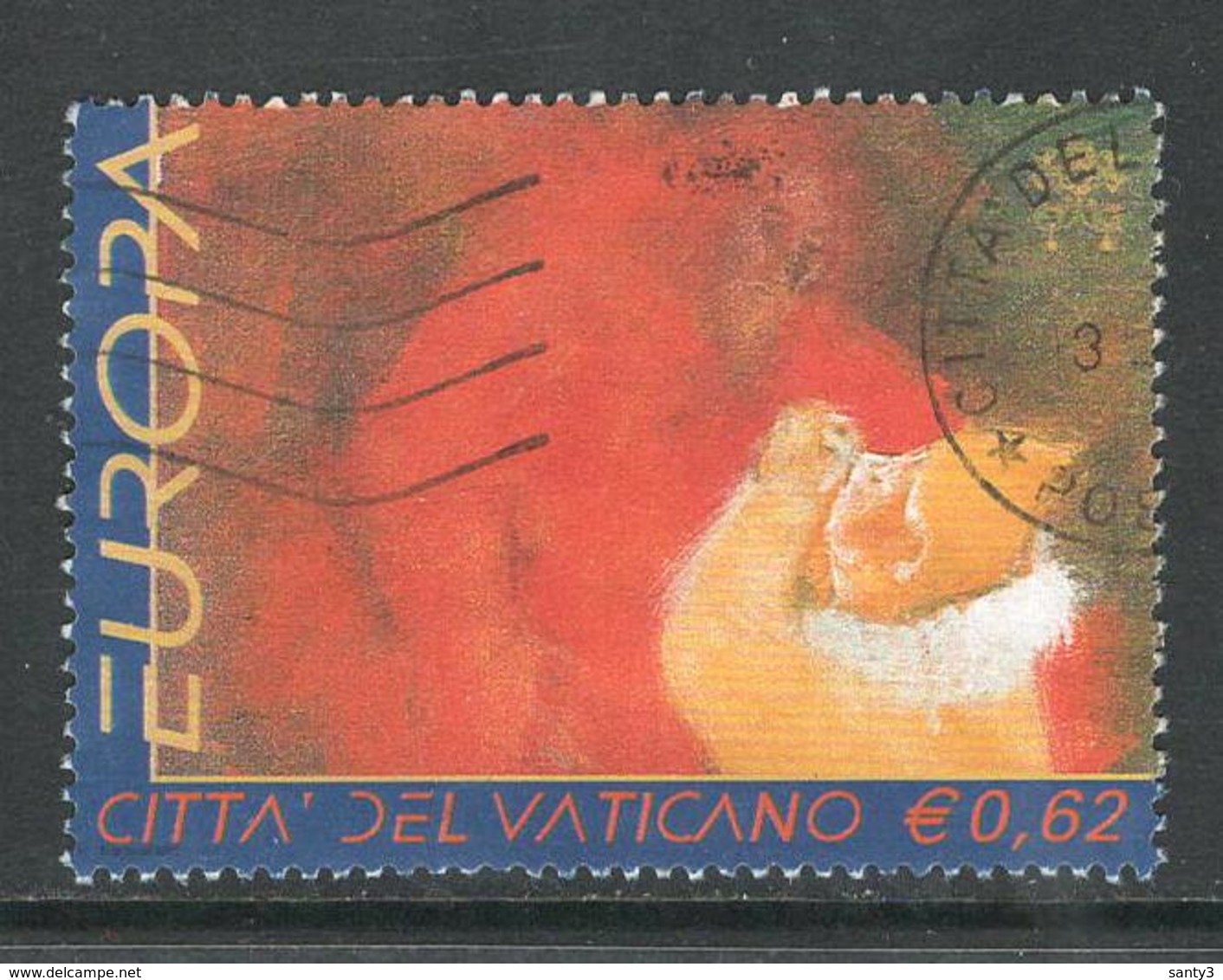 Vaticaan, Yv 1271 Jaar 2002, Europa Cept, Gestempeld, - Oblitérés