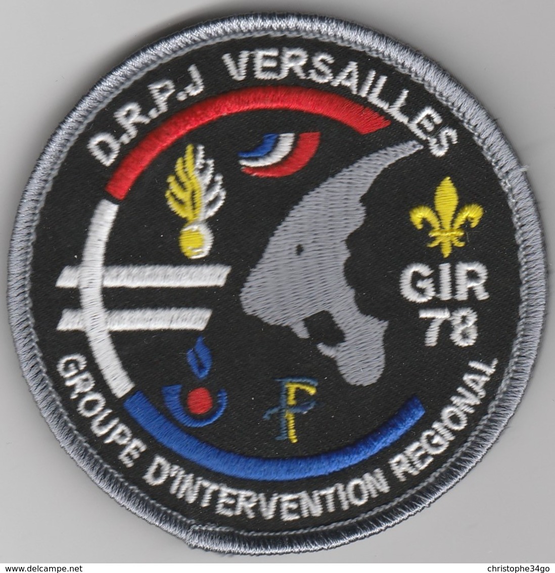 Écusson Police DRPJ Versailles - GIR 78 - Police & Gendarmerie