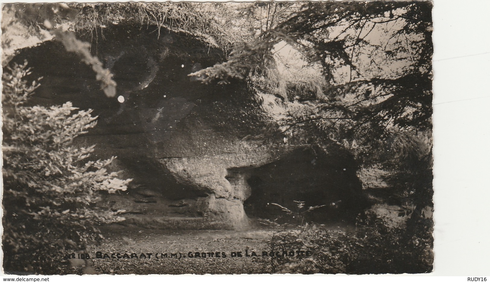 BACCARAT -  ** GROTTES DE LA ROCHOTTE ** -  Cliché Jean LEFORT D' ABLIS   N° 108 - Baccarat