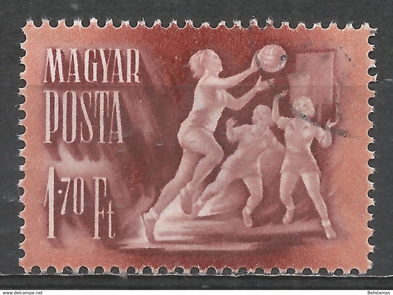 Hungary 1950. Scott #923 (U) Basketball - Oblitérés