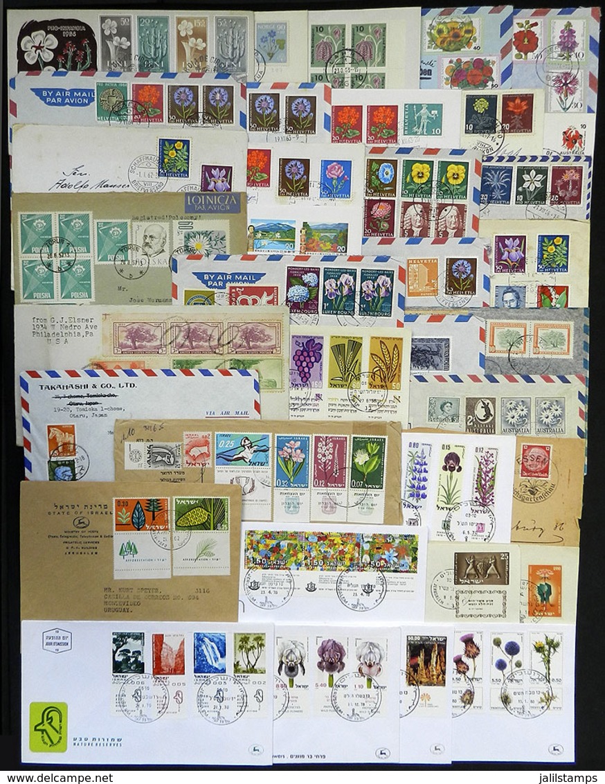 TOPIC FLORA / FLOWERS: About 80 Covers, Cards, Cover Fronts, Etc. Of Varied Countries And Periods Related To Topic FLORA - Sonstige & Ohne Zuordnung