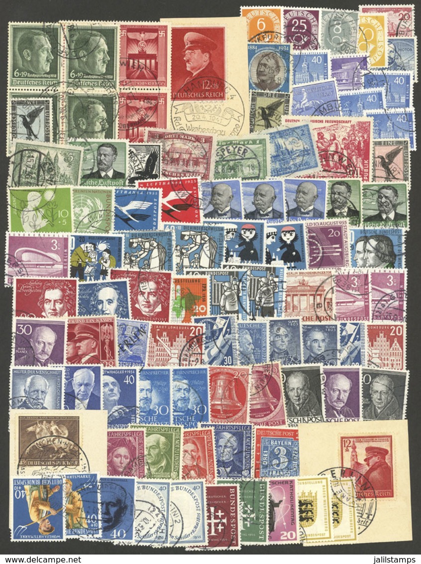 GERMANY: Lot Of Used Stamps, Very Fine General Quality, HIGH CATALOG VALUE (I Estimate Over Euros 2,000), Good Opportuni - Other & Unclassified