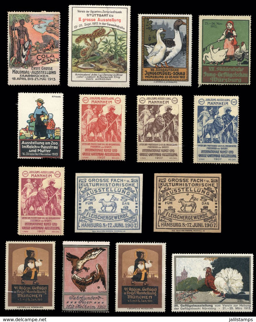 GERMANY: ANIMALS: 15 Old Interesting Cinderellas, Fine To Very Fine Quality! - Other & Unclassified