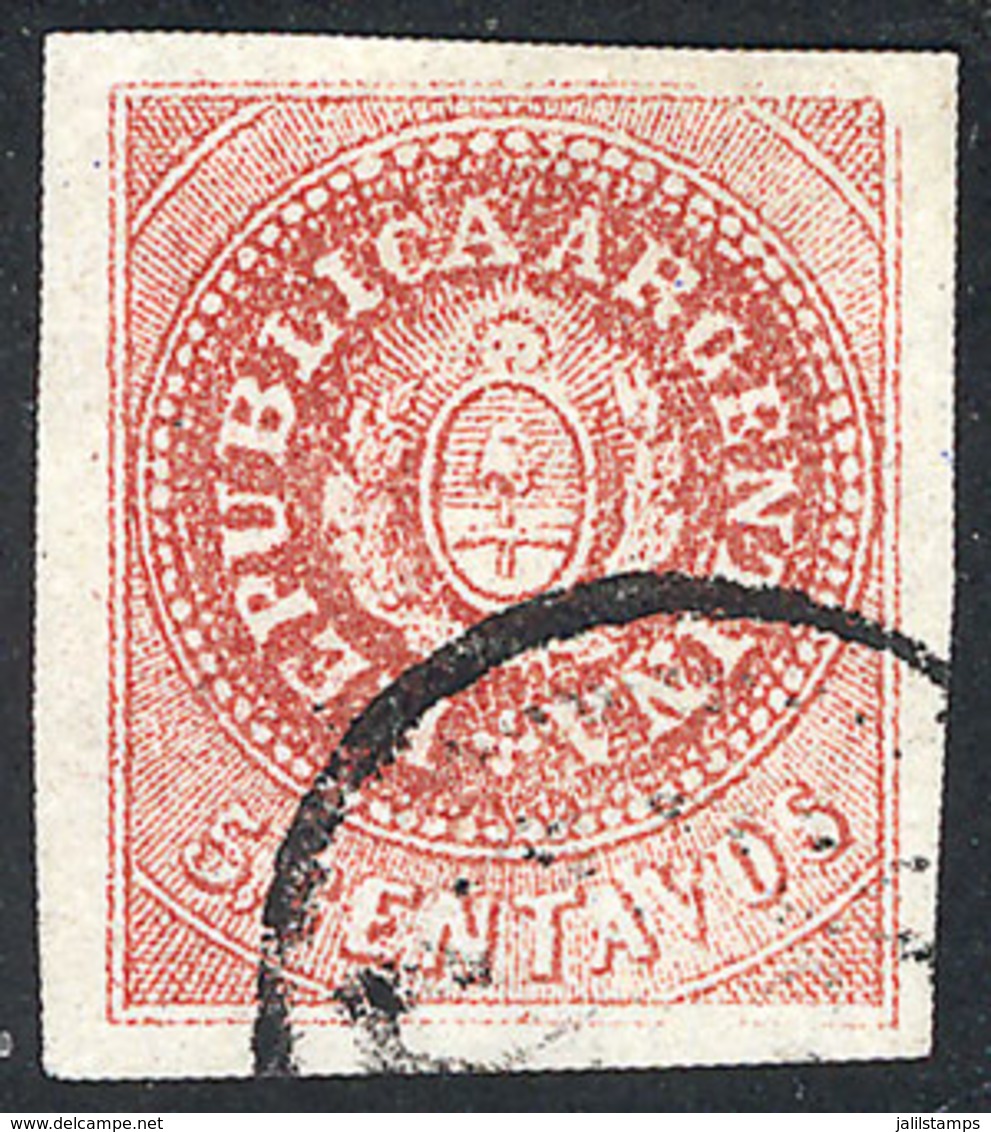 ARGENTINA: GJ.15, 5c. With Narrow C, Wide Margins, Superb! - Unused Stamps