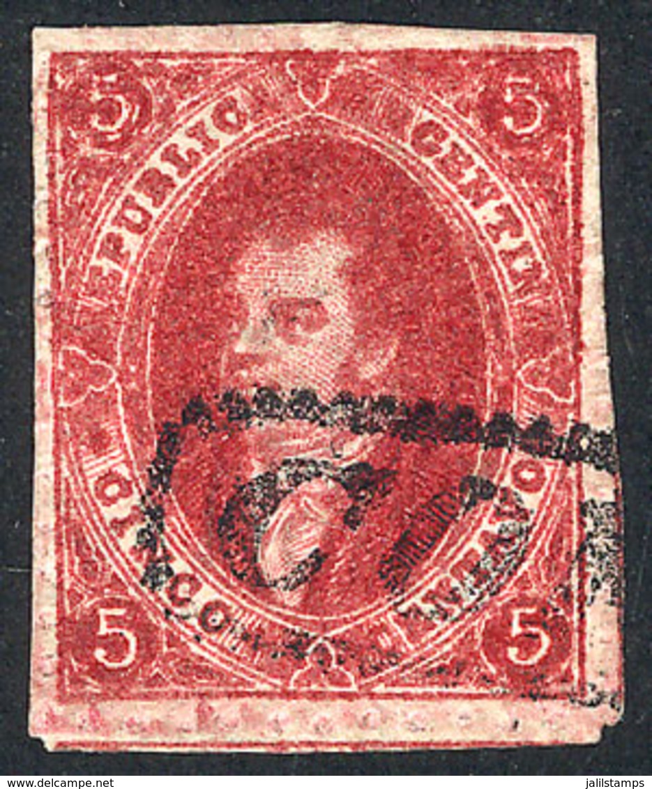 ARGENTINA: GJ.26, 5th Printing, Example Of Exceptional Quality, Splendid, Perfect Piece For The Most Demanding Collector - Used Stamps