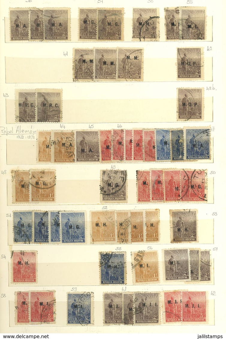 ARGENTINA: Stockbook With MANY HUNDREDS (possibly Thousands) Of Stamps From All Periods, Completely Unchecked, In Genera - Dienstmarken