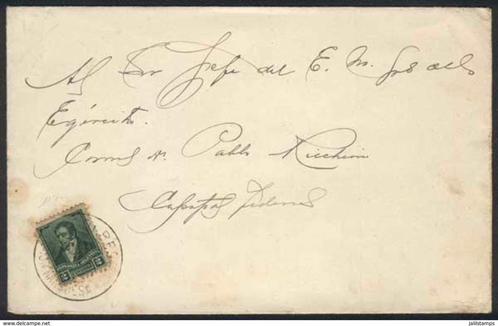 ARGENTINA: Cover Franked By GJ.176 (2c.), Sent Unsealed (special Rate For Printed Matter, Business Cards, Etc) To Buenos - Other & Unclassified