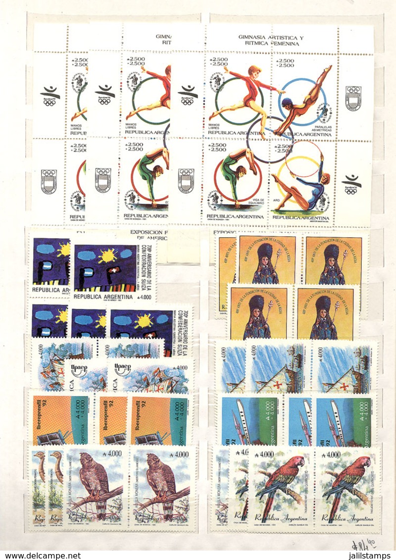 ARGENTINA: Stock In Large Stockbook, Mainly Of Commemorative Stamps Of Excellent Quality, Including Modern Material, Wit - Other & Unclassified