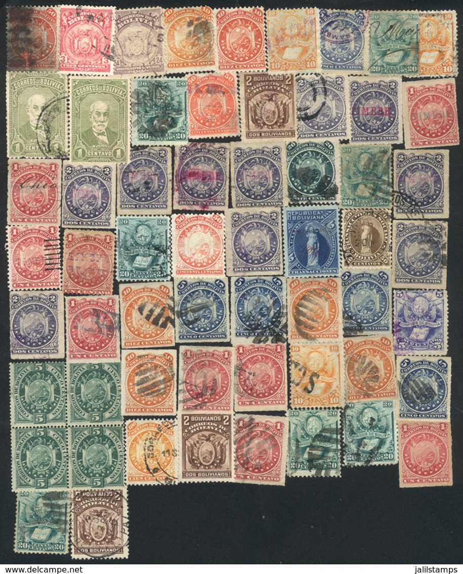 BOLIVIA: Interesting Lot Of Old Stamps, Most Used And Of VF Quality, Completely Unchecked, It May Include Scarce Stamps  - Bolivia