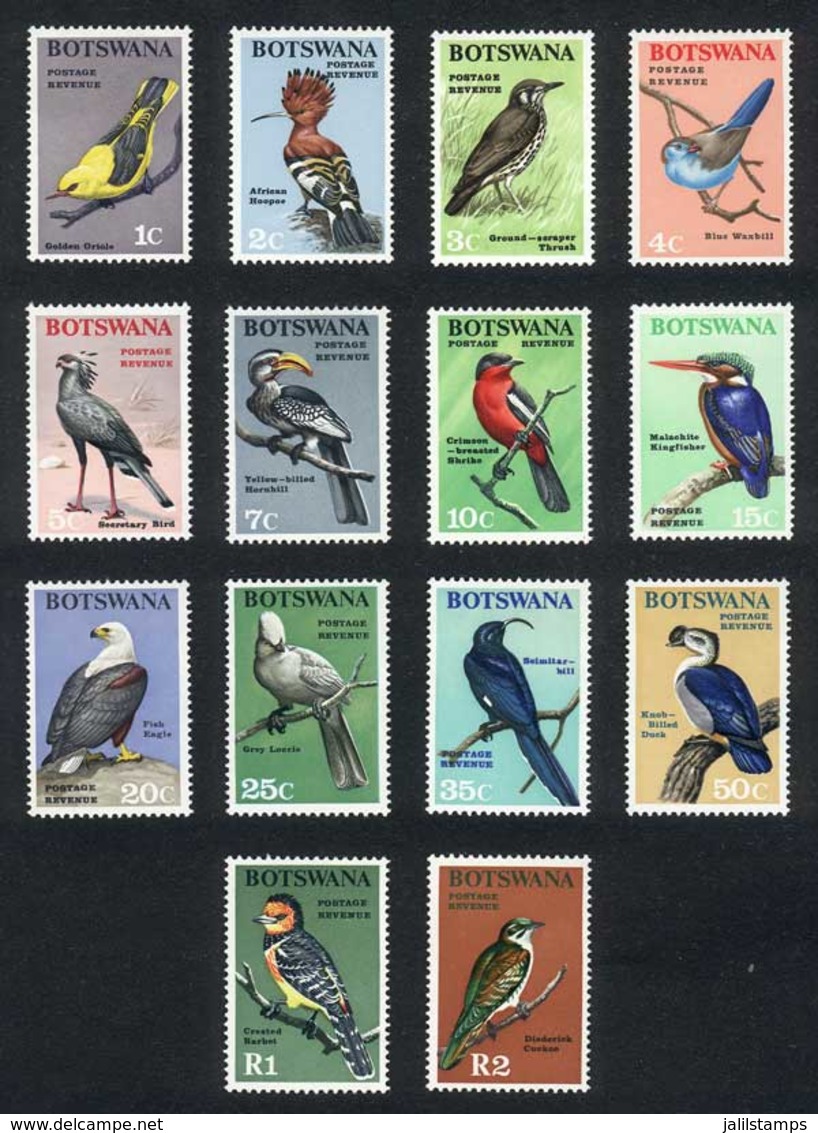 BOTSWANA: Sc.19/32, Birds, Complete Set Of 14 Unmounted Values, Excellent Quality! - Botswana (1966-...)