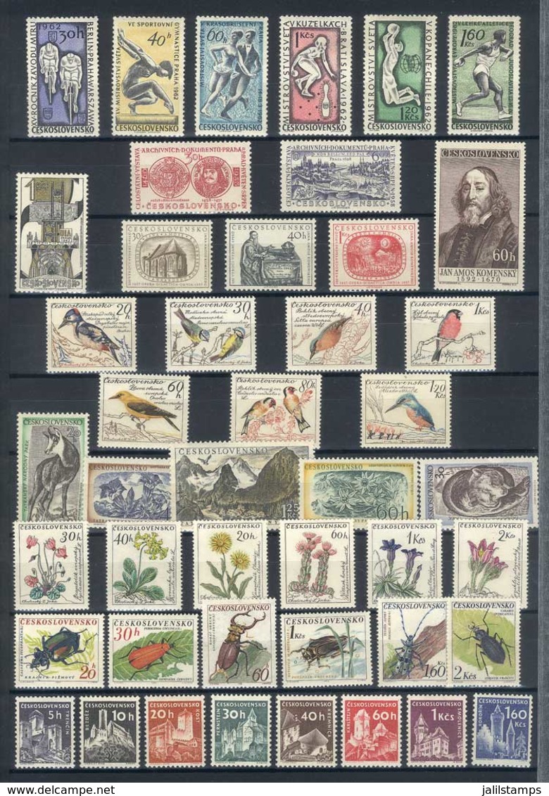 CZECHOSLOVAKIA: Lot Of VERY THEMATIC Stamps, Sets And Souvenir Sheets, Most Mint Never Hinged And Of Excellent Quality.  - Other & Unclassified