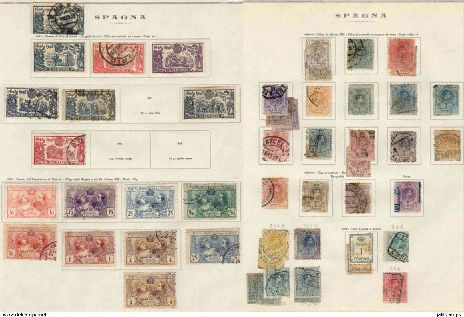 SPAIN: Collection In Album, Year 1850 To 1966, With Good Number Of Scarce Stamps And Of High Catalog Value (I Estimate A - Other & Unclassified