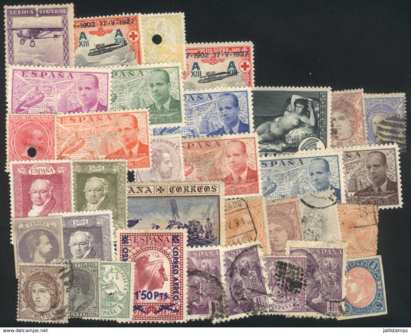 SPAIN: Interesting Lot Of Mint (can Be Without Gum) And Used Stamps, From Varied Periods, Most Of Fine Quality (some May - Otros & Sin Clasificación