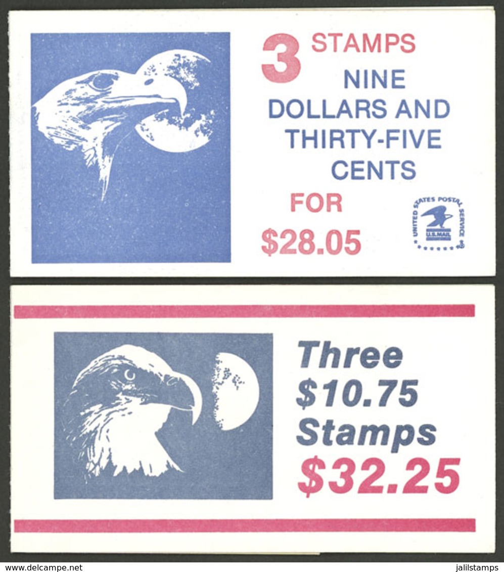 UNITED STATES: 2 Booklets Of Definitive Stamps Of High Value, Total Face Value $60+, MNH, Complete, Superb Quality! - Other & Unclassified
