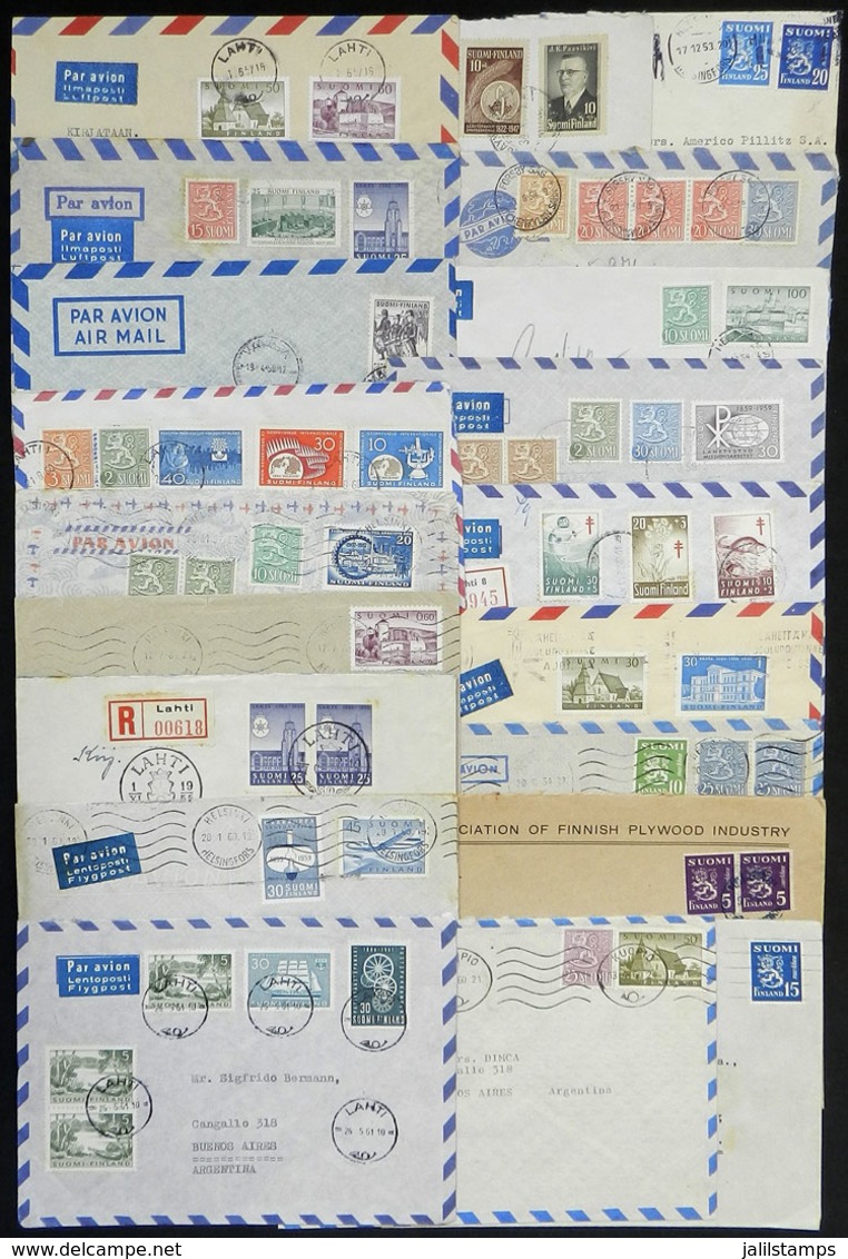 FINLAND: About 20 Covers Sent To Argentina In Varied Periods, There Are Very Interesting Postages, Fine To VF General Qu - Sonstige & Ohne Zuordnung