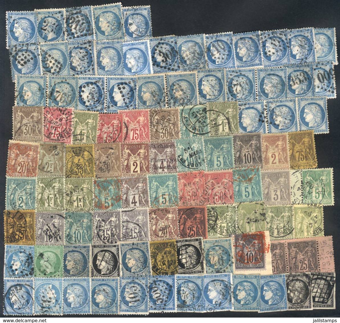 FRANCE: Very Interesting Lot Of Old Stamps, Mostly Used And In General Of Fine To VF Quality, Completely Unchecked, It M - Other & Unclassified