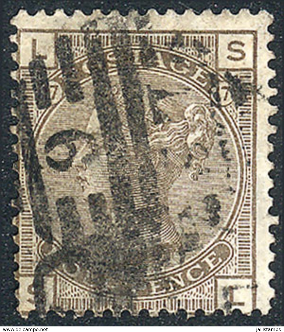 GREAT BRITAIN: Sc.71, 1876/80 4p. Gray-chestnut, Good Example, Catalog Value US$475. - Other & Unclassified