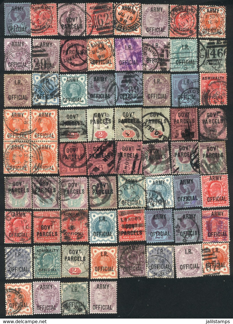 GREAT BRITAIN: Interesting Lot Of Old Stamps, Most Used And Of Fine Quality, HIGH CATALOGUE VALUE, Good Opportunity! - Officials
