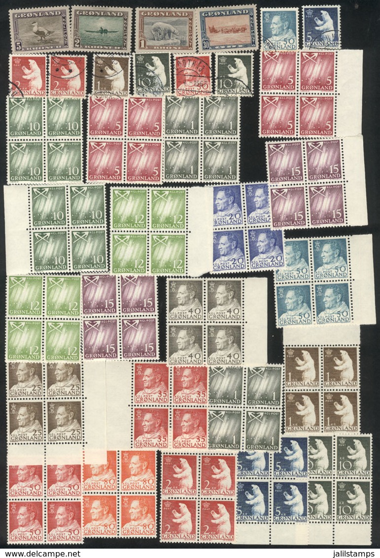GREENLAND: Lot Of Varied Stamps, Most MNH (a Few With Hinge Marks And Others Used), Almost All Of Very Fine Quality, Goo - Other & Unclassified