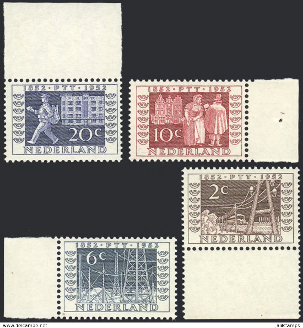 NETHERLANDS: Yvert 578/581, 1952 Utrecht Philatelic Exhibition, Compl. Set Of 4 Values, MNH, Excellent Quality, Catalog  - Other & Unclassified