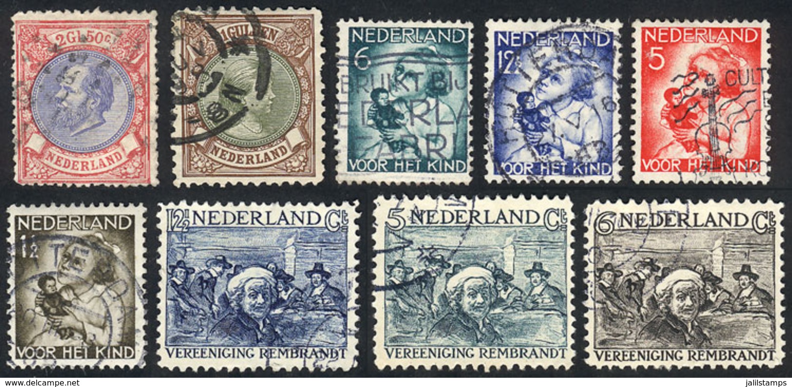 NETHERLANDS: Small Lot Of Used Stamps, Fine To VF General Quality, Scott Catalog Value US$160. - Other & Unclassified