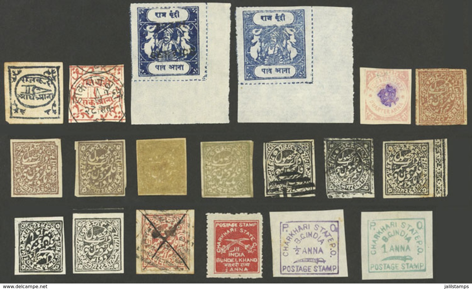 INDIA: INDIAN STATES: Lot Of Old And Very Interesting Stamps, Very Fine General Quality! - Other & Unclassified