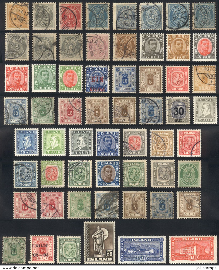 ICELAND: Very Attractive Lot Of Old Stamps, Used Or Mint (some Can Be Without Gum), The General Quality Is Very Fine, Sc - Other & Unclassified
