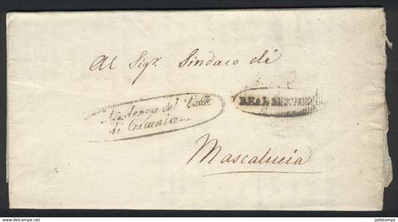 ITALY: Printed Document With New Regulations On The Sale Of MEAT, Sent From Catania To Mascalmia On 24/AP/1828, Excellen - Unclassified