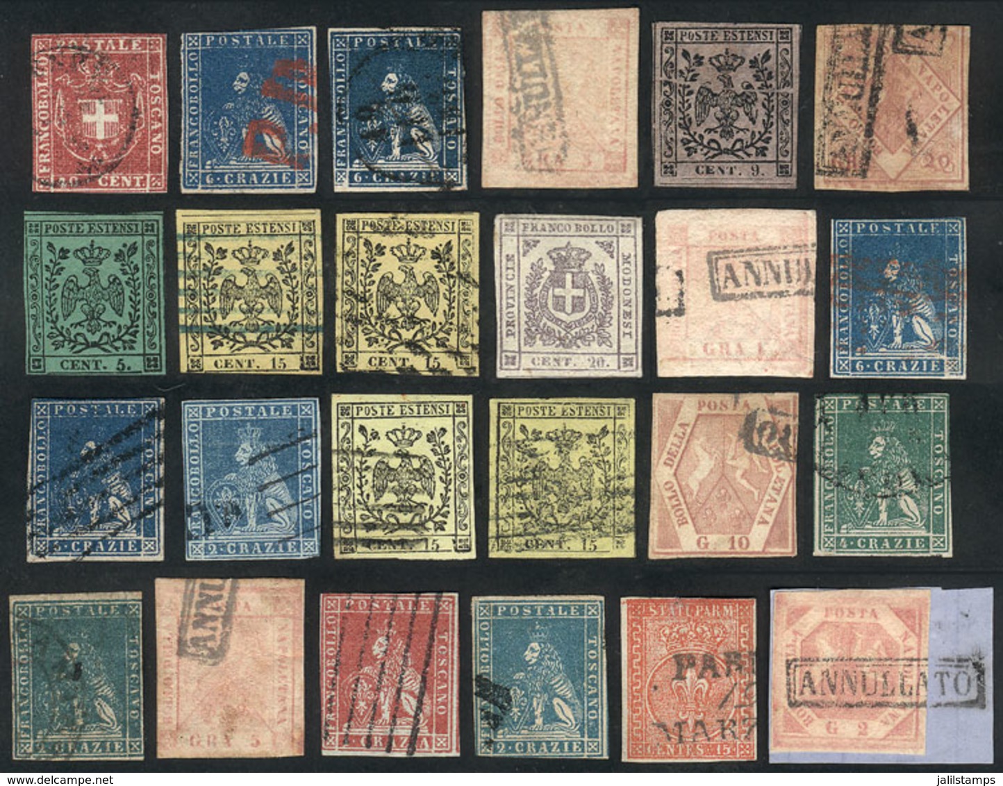 ITALY: ITALIAN STATES: Very Interesting Lot Of Classic Stamps, Including Good Values, Fine General Quality (some Can Hav - Stato Pontificio