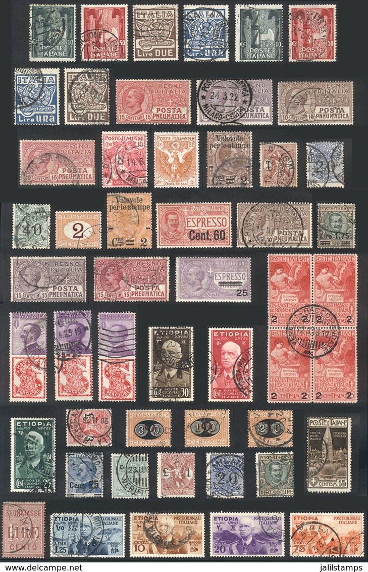 ITALY: Interesting Lot Of Varied Stamps, Almost All Different And In General Of Fine To VF Quality. I Estimate A Scott C - Papal States