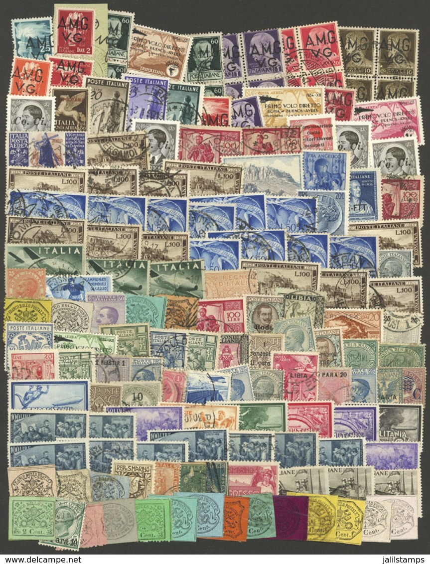 ITALY + COLONIES: Lot Of Stamps And Souvenir Sheets Of Varied Countries And Periods, Used Or Mint (they Can Be Without G - Other & Unclassified