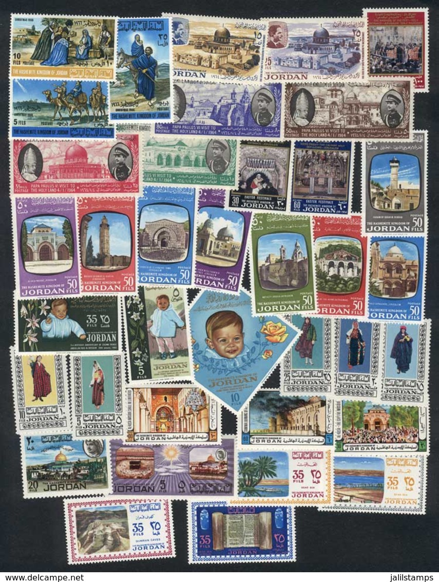 JORDAN: Lot Of VERY THEMATIC Stamps, Sets And Souvenir Sheets, Most Mint Never Hinged And Of Excellent Quality, Good Opp - Jordan