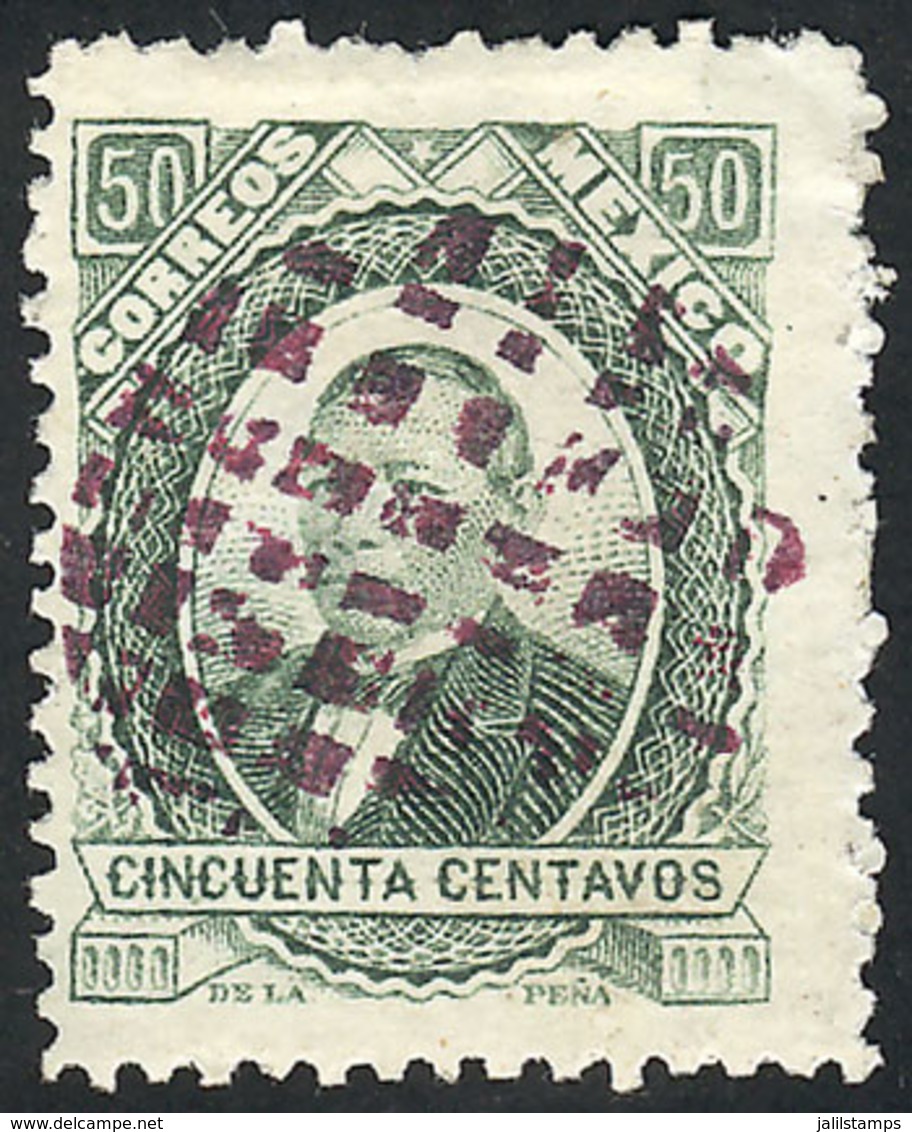 MEXICO: Sc.128a, 1879 50c. Green, Without Overprint, Used, Handsome, Catalog Value US$150. - Mexico