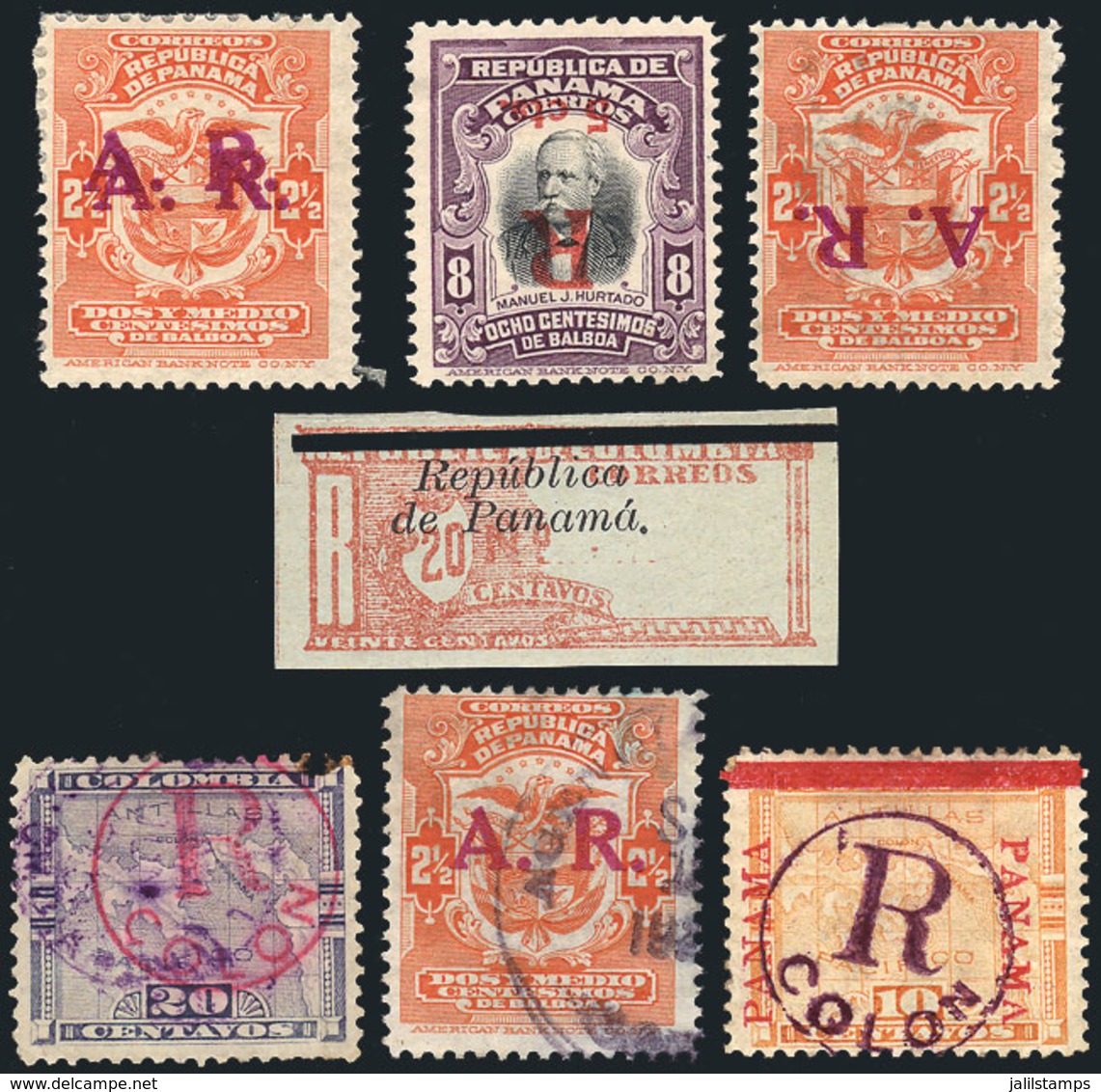 PANAMA: Interesting Lot Of Old Stamps, Some With Varieties, Fine General Quality! - Panamá
