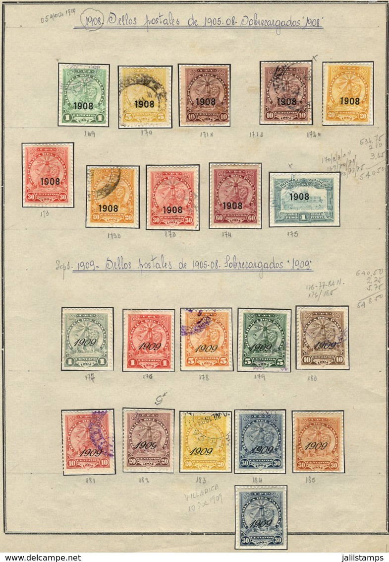 PARAGUAY: Old Collection On Album Pages (approx. From 1884 To 1952) With Large Number Of Mint And Used Stamps, VF Genera - Paraguay