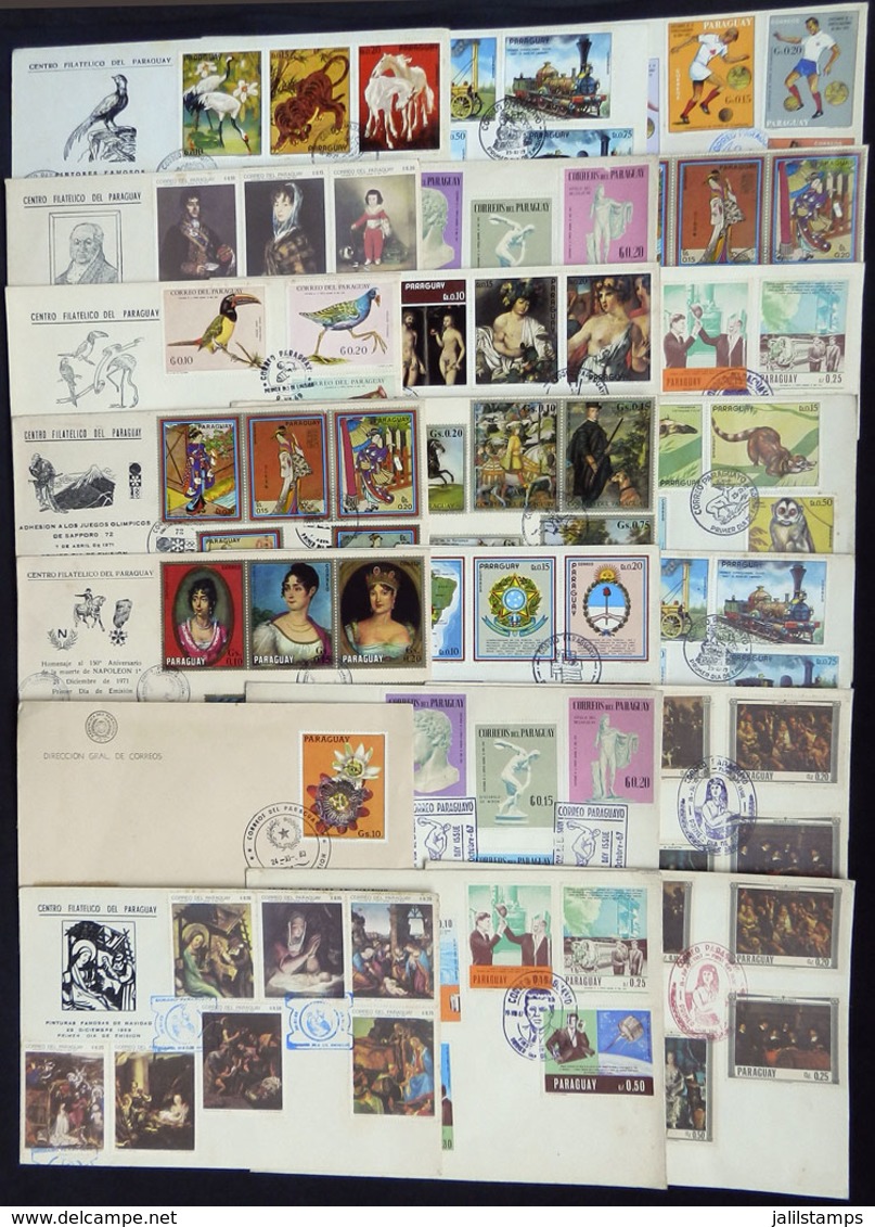 PARAGUAY: Over 20 Very Thematic FDC Covers! - Paraguay