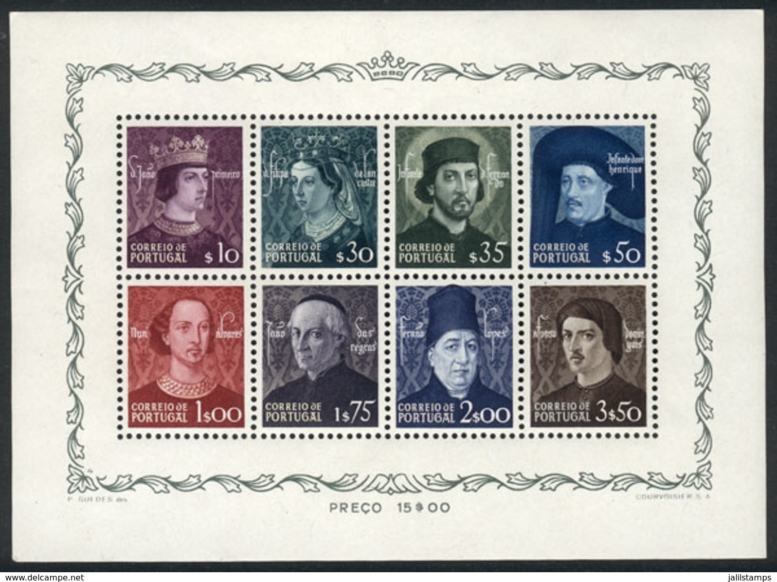PORTUGAL: Yvert.14, Paintings, Mint Never Hinged Souvenir Sheet, Excellent Quality! - Other & Unclassified