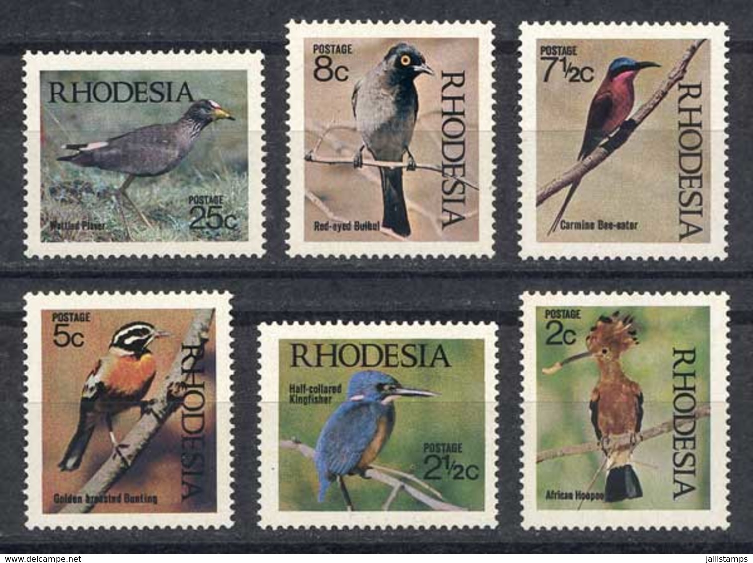 RHODESIA: Sc.304/9, Birds, Complete Set Of 6 Unmounted Values, Excellent Quality! - Africa (Other)