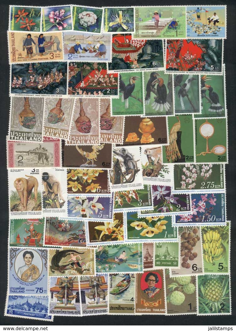THAILAND: Lot Of VERY THEMATIC Stamps, Sets And Souvenir Sheets, Most Mint Never Hinged And Of Excellent Quality, Good O - Thailand